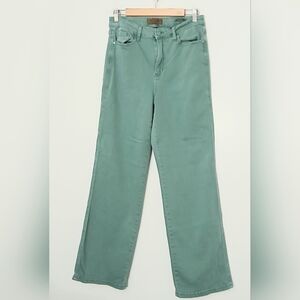 Judy Blue Jeans Women's Size 11/30 Sea Green Garment Dyed High Rise Pre-owned